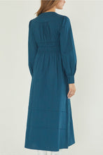 Load image into Gallery viewer, Monica Smocked Waist Maxi Dress - Bluish teal
