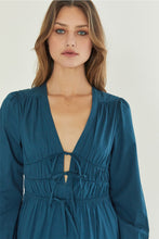 Load image into Gallery viewer, Monica Smocked Waist Maxi Dress - Bluish teal

