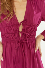 Load image into Gallery viewer, Monica Smocked Waist Maxi Dress - Berry
